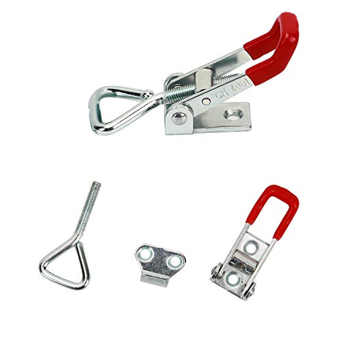 KINJOEK 5 PCS 360 Lbs Adjustable Toggle Clamp 4001 Hand Tool Quick Release Heavy Duty Capacity Latch Type