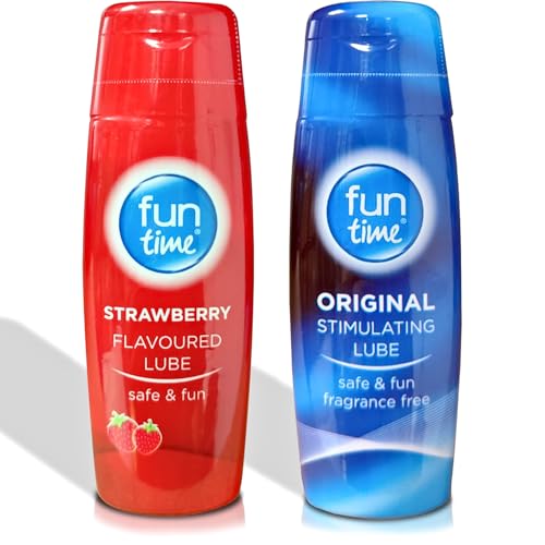 Fun Time Lubricating Gel Water Based Original & Straberry Flavour...