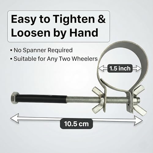 Image of Accelerator Controller for Scooter & Bike | Tool-Free Throttle Speed Limiter for Beginners | Scooty Accelerator Controller with Dual Wing Nut |Steel Bike Accelerator Controller with Rubber Gasket | Easy Install Safety Device