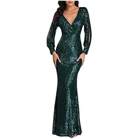 AMhomely Women's Long Sleeve Mermaid Dress Cover