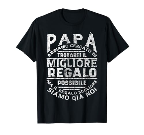 Festa Del Papà Migliore Del Mondo Figlio Figlia Padre maglia