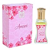 Naseem Amani Roll-On Perfume 24 ml - Subtle Tone Eau De Parfum Oil for Men & Women - Long-Lasting, Alcohol-Free Fragrance with Apple, Jasmine, Vanilla, Amber & Sandalwood Notes