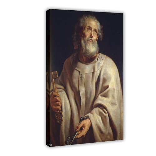 Toile Rubens Saint Pierre avec cadre de suspension haut de gamme 61x91