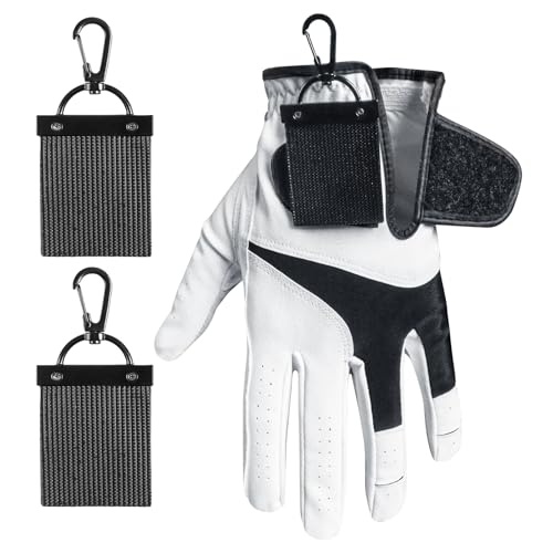 FINGER TEN Golf Glove Grabber Holder with 360° Metal Carabiner