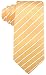 Scott Allan Mens Striped Tie - Golden Yellow/White