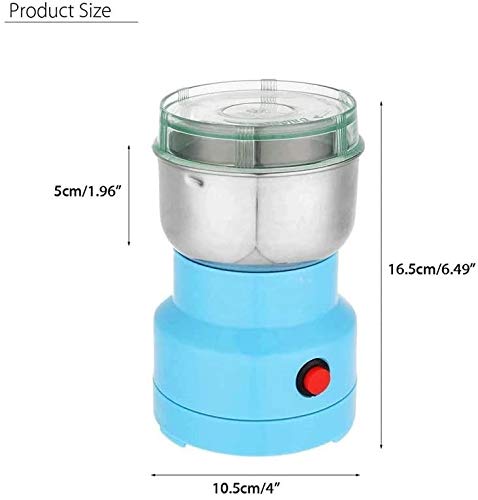 ZOUSHUAIDEDIAN Elektrische Kaffeemühle, 150w kraftvolle Mühle mit Edelstahlklingen, Kleiner Fast-Mühlenschleifen for… – Bild 6