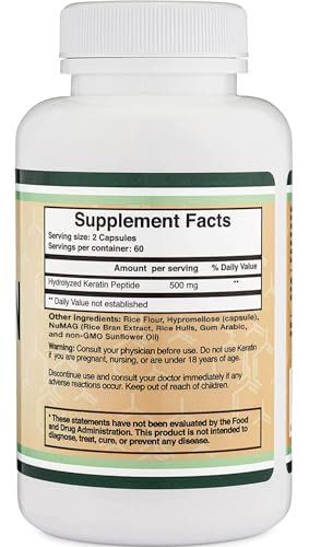 Double Wood Supplements Keratin Capsules