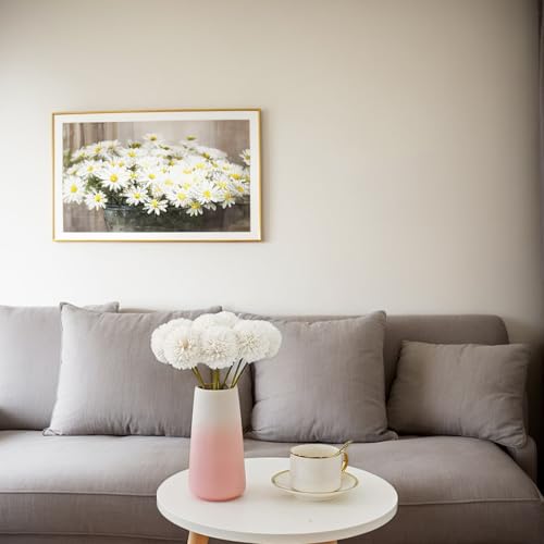 Fleurs de chrysanthème artificielles blanches fausses fleurs pour vase et décor maison