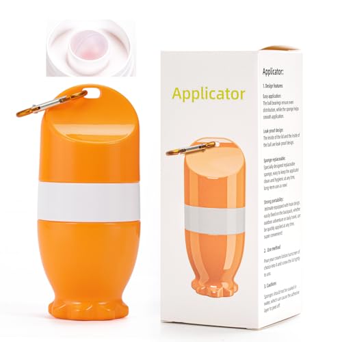 Zouwel Sonnencreme Applikator Sonnencreme Roller 100ml nachfüllbarer tragbarer solar buddies sonnencreme-applikator mit Haken Rollkugel-Schwammapplikator für Kinder Erwachsene Reise