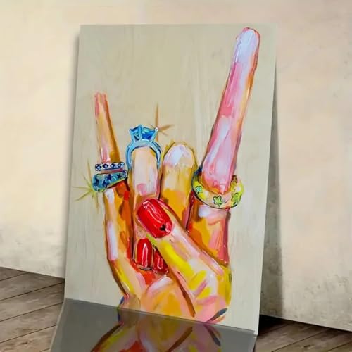 Peinture de mode impression sur toile abstraite premium