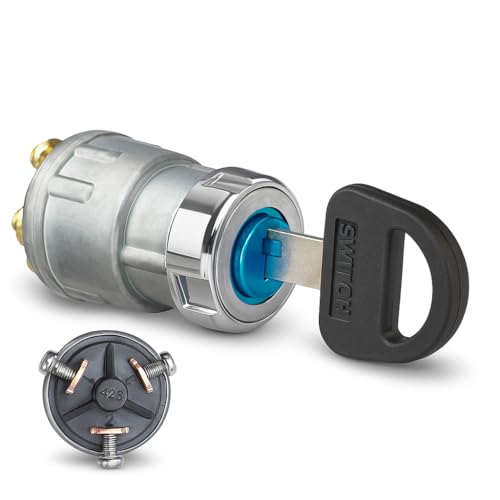 MGI SpeedWare 3-Wire Universal Ignition Key Switch for Cars, Bugg...