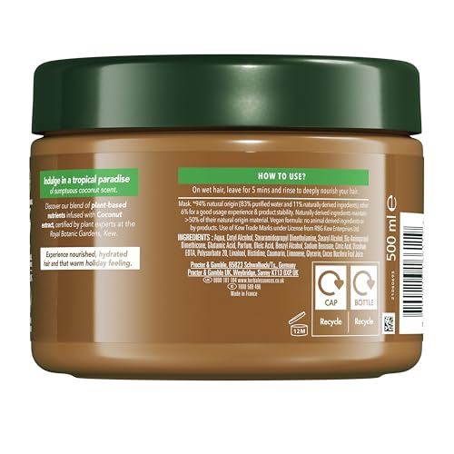 Herbal Essences coconut scent hydrate Hair Mask 500ml to Deeply Nourish Very Dry Hair - Image 7