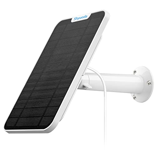 4W Solar Panel Charging Compatible With Eufy Solocam S40/L40/L20/3/3C Only, With 13.1Ft Waterproof Charging Cable, Ip65 Weatherproof,Includes Secure Wall Mount(Type-C Connector)(1-Pack) #TOP1