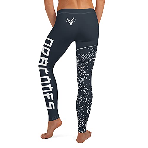 Legging pour femme Japan Black blanc XL résout le problème de transparence des bas de sport