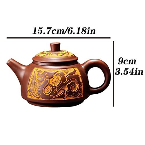 Théière en argile faite à la main service à thé rétro zisha - 3