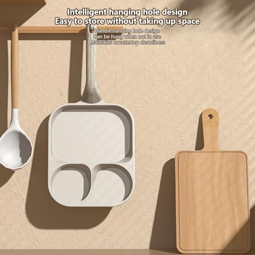 Poêle multi-compartiments induction pour préparer le petit-déjeuner rapide en famille - 8