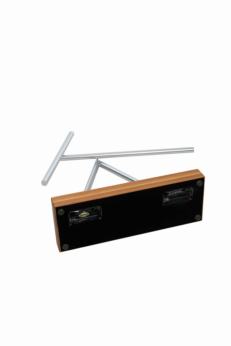 Original - The Swinging Sticks® Infinity | Faszinierende Kinetik-Skulptur mit edlem massiven Bambus-Sockel | Perpetuum Mobile Illusion | Handgefertigt | EIN Blickfang für Moderne Wohn- & Arbeitsräume