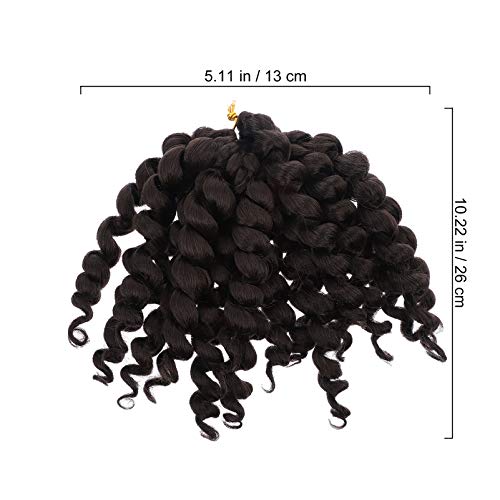 PIXNOR 4 Pcs Preto Havana Torção Crochê Cabelo Mambo Tranças Cabelo Jumbo Senegalês Torção Trança Si