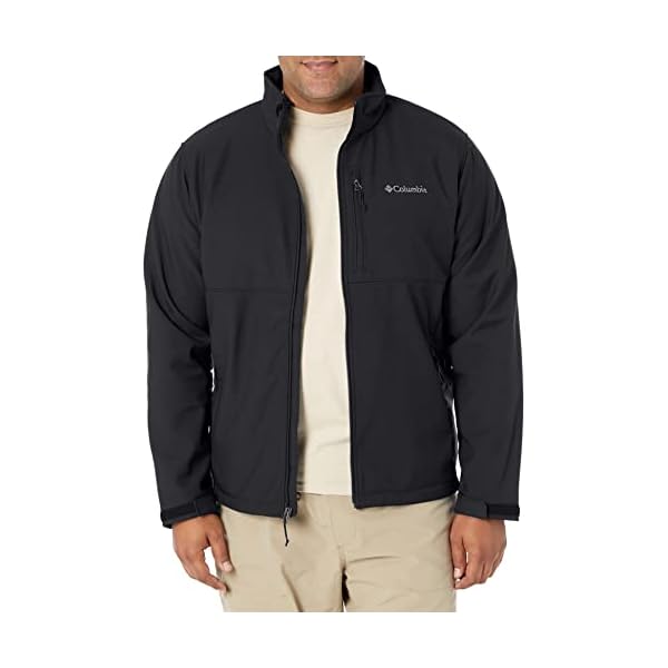Columbia Men's Ascender Softshell Front-zip Jacket Shells, Black, Medium US