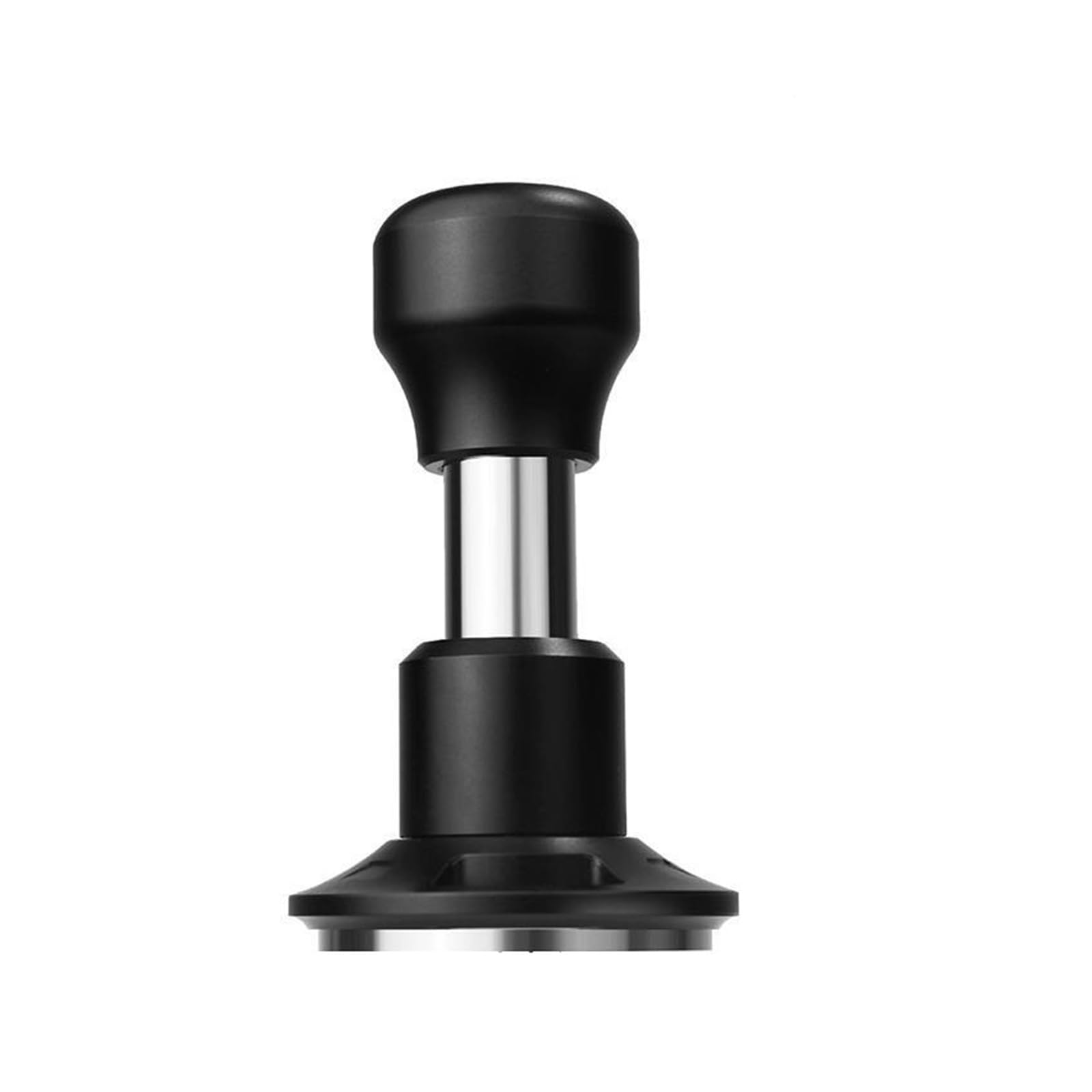 1 Uds. Tamper de café 51/53/58, 5MM, herramientas barista con resorte presión constante for tienda en casa(58MM Black,Thread bottom)