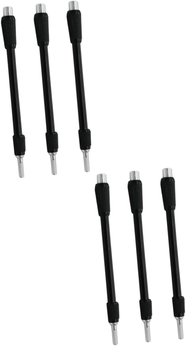 Angoily 6pcs Flexible Extension Shaft for Electric Screwdrivers Bit Holder Adapter for Hard Reach Areas Compatible Drill Tools Black
