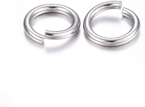 Miniatura 3 de 100 anillos de salto de acero inoxidable 304, calibre 20 de 0.236 in (0.031 in de grosor)