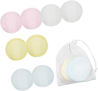 HONMEET Almofadas Redondas Cosméticas 8Pcs Almofadas Faciais Reutilizáveis Removedor De Maquiagem Toalhas Para Rosto Almofadas Redondas De Algodão Almofadas Removedoras De Maquiagem