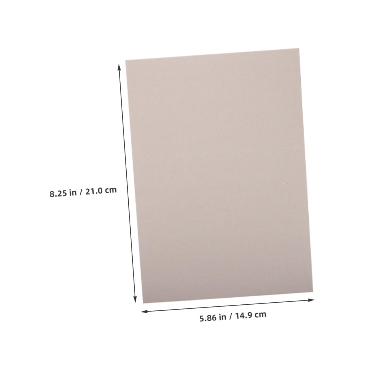 Doppelseitige Bastelkarton Pappe 20 Blatt Braun für Karten