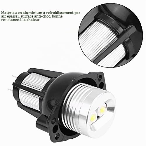EBTOOLS pour led angel eyes e90 12w 2009 pour angel eyes e90 2006 2 PCS 12W 6000K LED Ange Yeux Halo Anneau Marqueur Lumière pour E90 E91 05-08 Auto Lampes Blanc Couleur Angle Yeux LED Lumière