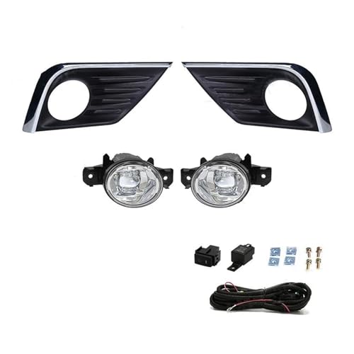 Phares antibrouillard Nissan Altima avec grilles blanc argenté et interrupteur étanche inclus