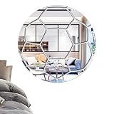 Imperméable et : l'autocollant mural Mirror Setting est imperméable et , fabriqué en matériau acrylique de haute qualité, robuste, solide et .