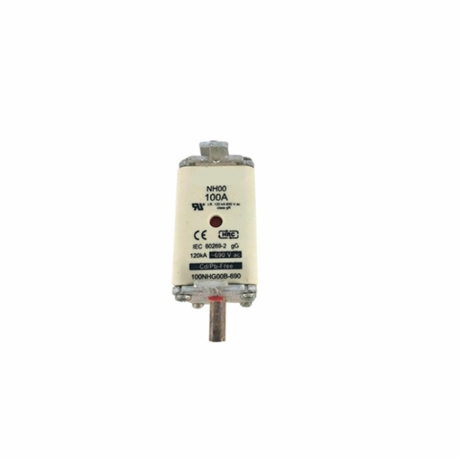Fusible Rapide Basse Tension 100NHG00B-690 gG pour armoire électrique industrielle