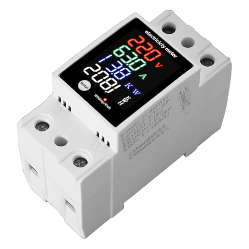 Misuratore Digitale Monitoraggio Immediato Della Corrente Elettrica Di Consumo Di Energia Alta Precisione DIN Installazione Senza Vite Sistema di Monitoraggio dell'Energia