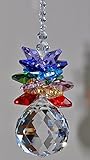 Chakra Crystal Suncatcher,Hanging Prism,Window Ornament,Healing Color Therapy,Crystal Ball