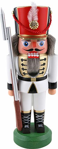 soldado cascanueces, blanco - 22cm / 8.6inch
