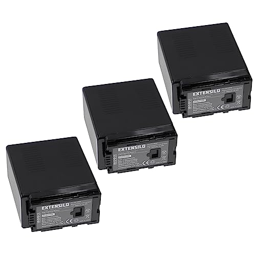 3x batteria compatibile con Panasonic AG-AC130AP AG-AC160 AG-AC160A fotocamera digitale DSLR 7800mAh 7.2V Li-Ion