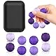 Rongrongago 8 Stück Magnetische Fidget Toys， Magnetkugeln Anti Stress Bälle，Anti Stress Spielzeug aus Silikon，Magnetkugeln aus Silikon，Anti Stress Angstspielzeug für Erwachsene und Kinder（Purpurrot）