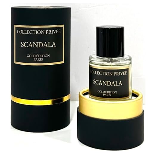 Perfume SCANDALA Collection Privée Nouvelle Edition (Gold Edition), idea de regalo, perfume de larga duración y unisex de 50 ml, fabricado en Francia (SCANDALA)