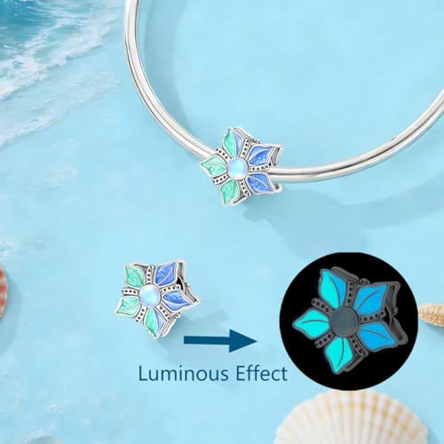 Image of 925 Sterling Silver Charms,Hypoallergenic Beads,Compatible with Pandora Bracelets and Necklaces,Women Holiday Gift Pendants