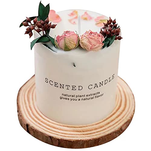 Scented Candles Gifts For Women, Soy Candles For Home Scented, Home Decor Candles With Dried Flowers, Aromatherapy Candles Gift Set For Mothers Day, Birthday, Christmas #TOP7