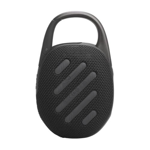 JBL Clip 5, altifalante sem fios portátil com Bluetooth, resistente à água e ao pó IP67, até 12 h de