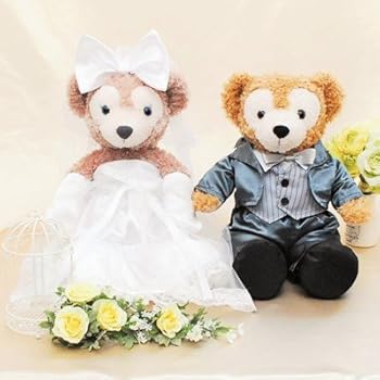 Amazon 当店だけの7大特典付き ダッフィー ウェディング ペアセット コスチューム 選べるタキシード 結婚式 グレー おもちゃ おもちゃ
