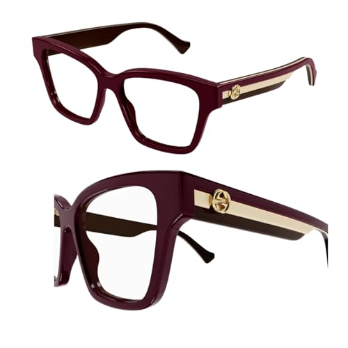 Gucci GG13020 Designer Fashion Eyeglasses: Cat Eye Bold Shape Frame