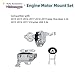 Yllshengyu 3Pcs Engine Motor Mount Kit Compatible with Cherokee 2014-2019 2.4L & Chrysler 200 2015-2017 2.4L, Replacement for 3378 3380 3308, Steel & Aluminum, Chassis Mount