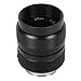 Pomya 25mm F1.4 Large Aperture Manual Focus, CCTV Lens, Prime MFT Lens for M43,Support Shop Parking House Warehouse (Black)