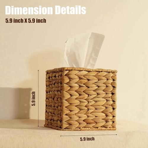 Boîte à mouchoirs jacinthe d'eau : cachez le carton avec style - 7