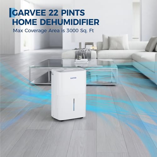 GarveeLife Max 57 Pint Dehumidifier for 3000Sq.Ft with Auto Shut Off, White - image 3