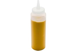 Restaurantware 8 Ounce Condiment Squeeze Bottle with Lid