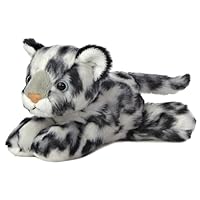Aurora® Adorable Mini Flopsie™ Snow Leopard Stuffed Animal - Mini Companions Ready for Playful Adventures - for Kids All Ages, Toddlers, Adults, and Families - Gray 8 Inches