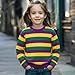 New Orleans Sweatshirts Kids Boys Girls Fat Tuesday Carnival Shirt New Orleans Long Sleeve Pullover Tops 6-12 Years Stripes